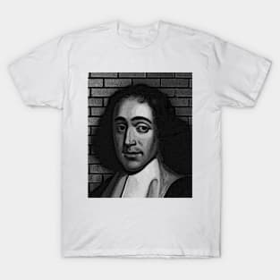 Baruch Spinoza Black And White Portrait | Baruch Spinoza Artwork 2 T-Shirt